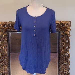 Shop Basic Blue Top Ladies Size S